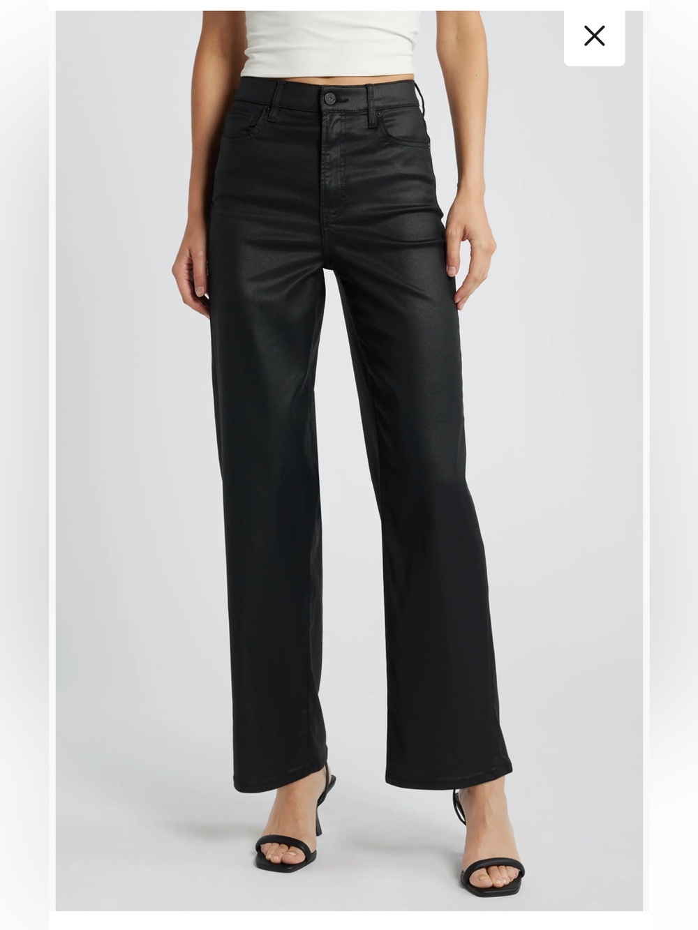 Hidden Logan High Rise Dad Jeans Black Coated Pants - 29
